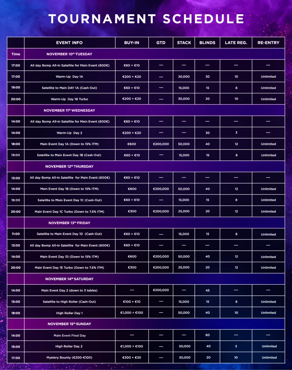 Schedule